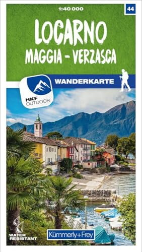 Locarno - Maggia - Verzasca Nr. 44 Wanderkarte: Matt laminiert, free Download mit HKF Outdoor App (Kümmerly+Frey Wanderkarten, Band 44) von Hallwag Kümmerly & Frey