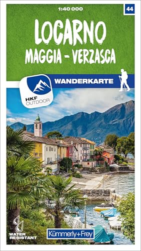 Kümmerly+Frey Wanderkarte 44 Locarno 1:40.000: Mit Maggia und Verzasca. Wetterfest, matt laminiert und mit free Download (Kümmerly+Frey Wanderkarte 1:60.000, Band 44)