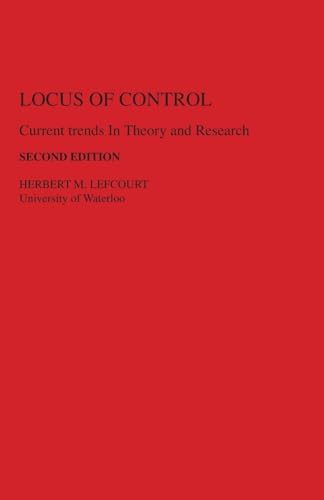 Locus of Control: Current Trends in Theory & Research von Psychology Press