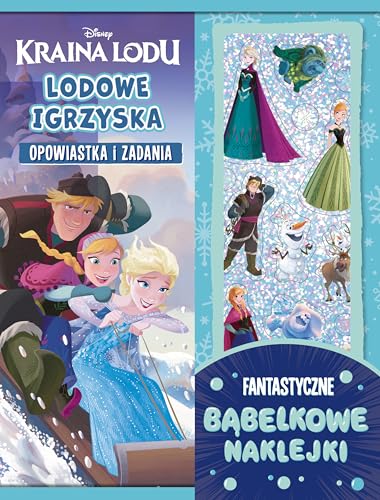 Lodowe igrzyska. Opowiastka i zadania. Fantastyczne bąbelkowe naklejki. Disney Kraina Lodu von Olesiejuk