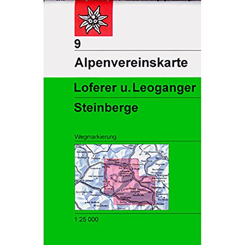 Loferer- und Leoganger Steinberge: Topographische Karte 1:25.000 mit Wegmarkierungen und Skirouten: Wege und Skitouren (Alpenvereinskarten) von Deutscher Alpenverein