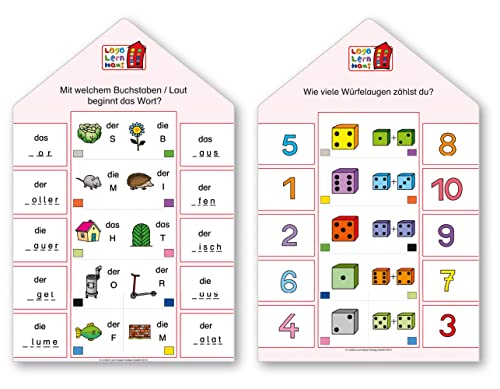 Logo Lernhaus: Kartenset Schulstart (Logo Lernhaus: Mein Lernsteckspiel: Spielen - Lernen - Kontrollieren) von SCHUBI