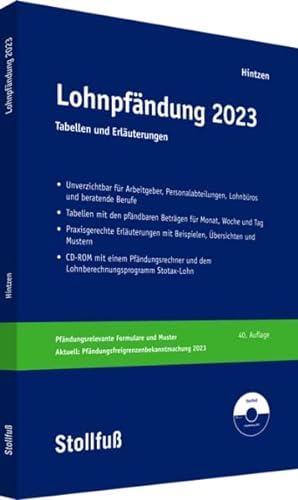 Lohnpfändung 2023: Tabellen und Erläuterungen (Stollfuss-Ratgeber) von Stollfuß Verlag