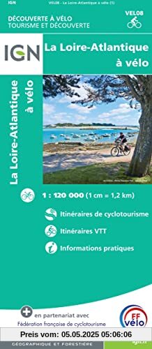 Loire Atlantique à Velo 1:100 000