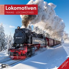 Lokomotiven Kalender 2025 - 30x30 von Ackermann Kunstverlag