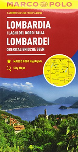 Lombardia, laghi del nord italia 2 1:200.000 (Carte stradali Marco Polo) von Marco Polo