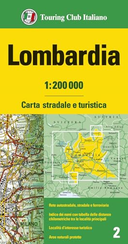 Lombardia 1:200.000 (Carte regionali 1:200.000) von Touring
