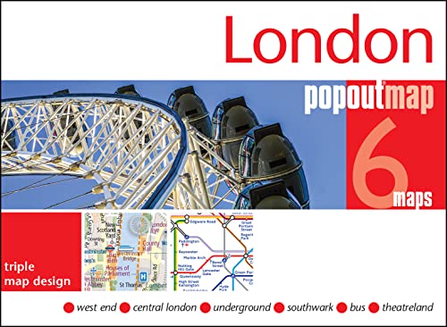 London Triple: 3 PopOut maps in one handy, pocket-size format