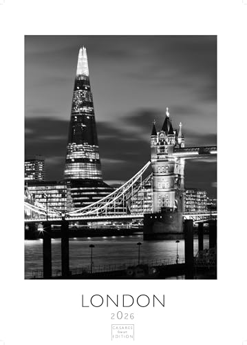 London schwarz-weiss 2026 L 59x42cm London schwarz-weiss 2026 L 59x42cm von CASARES EDITION