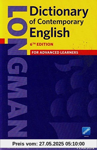 Longman Dictionary of Contemporary English 6 Paper and online Longman Dictionary of Contemporary English 6 Paper and online