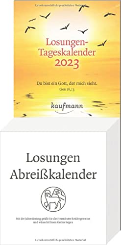 Losungen-Tageskalender 2023: Die täglichen Losungen und Lehrtexte von Kaufmann Ernst Vlg GmbH