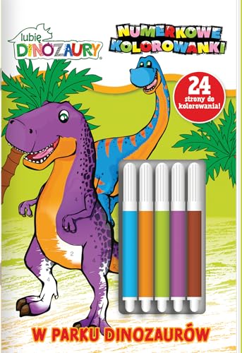 Lubię Dinozaury. Numerkowe kolorowanki cz. 4 W parku dinozaurów von Media Service Zawada
