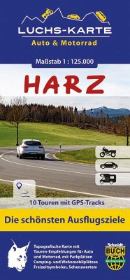 Luchskarte Harz Auto & Motorrad von Schmidt-Buch-Verlag, Wernigerode