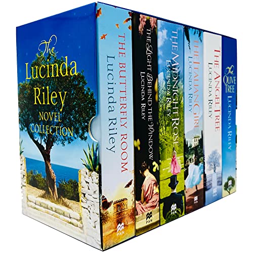 Lucinda Riley Novel Collection 6 Books Box Set (Butterfly Room, Light Behind the Window, Midnight Rose, Angel Tree & Olive Tree)