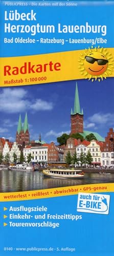 Lübeck - Herzogtum Lauenburg, Bad Oldesloe - Ratzeburg - Lauenburg/Elbe: Radkarte mit Ausflugszielen, Einkehr- und Freizeittipps, reissfest, wetterfest, abwischbar. 1:100000 (Radkarte: RK) von FREYTAG-BERNDT UND ARTARIA