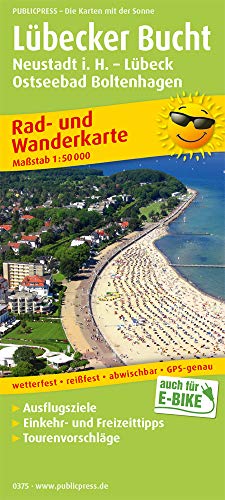 Lübecker Bucht, Neustadt i. Holstein - Lübeck, Ostseebad Boltenhagen: Rad- und Wanderkarte mit Ausflugszielen, Einkehr- & Freizeittipps, wetterfest, ... 1:50000 (Rad- und Wanderkarte: RuWK) von Publicpress