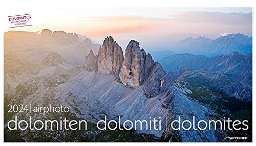 Luftbildkalender Dolomiten 2024: airphoto dolomiten - dolomiti - dolomites von Athesia-Tappeiner Kalender
