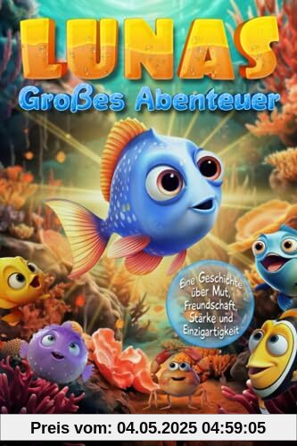 Lunas großes Abenteuer im Meer - Eine Mutmachgeschichte über Freundschaft, Selbstvertrauen und Einzigartigkeit - Kinderbuch ab 2 Jahren