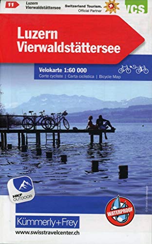 Luzern Vierwaldstättersee Nr. 11 Velokarte 1:60 000: Water resistant, free Download mit HKF Outdoor App (Kümmerly+Frey Velokarten, Band 11) von Kmmerly und Frey
