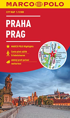 MARCO POLO Cityplan Prag 1:12.000: Erlebnistouren / wetterfest