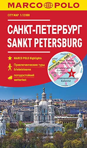 MARCO POLO Cityplan Sankt Petersburg 1:12.000: Stadsplattegrond schaal 1 : 12.000