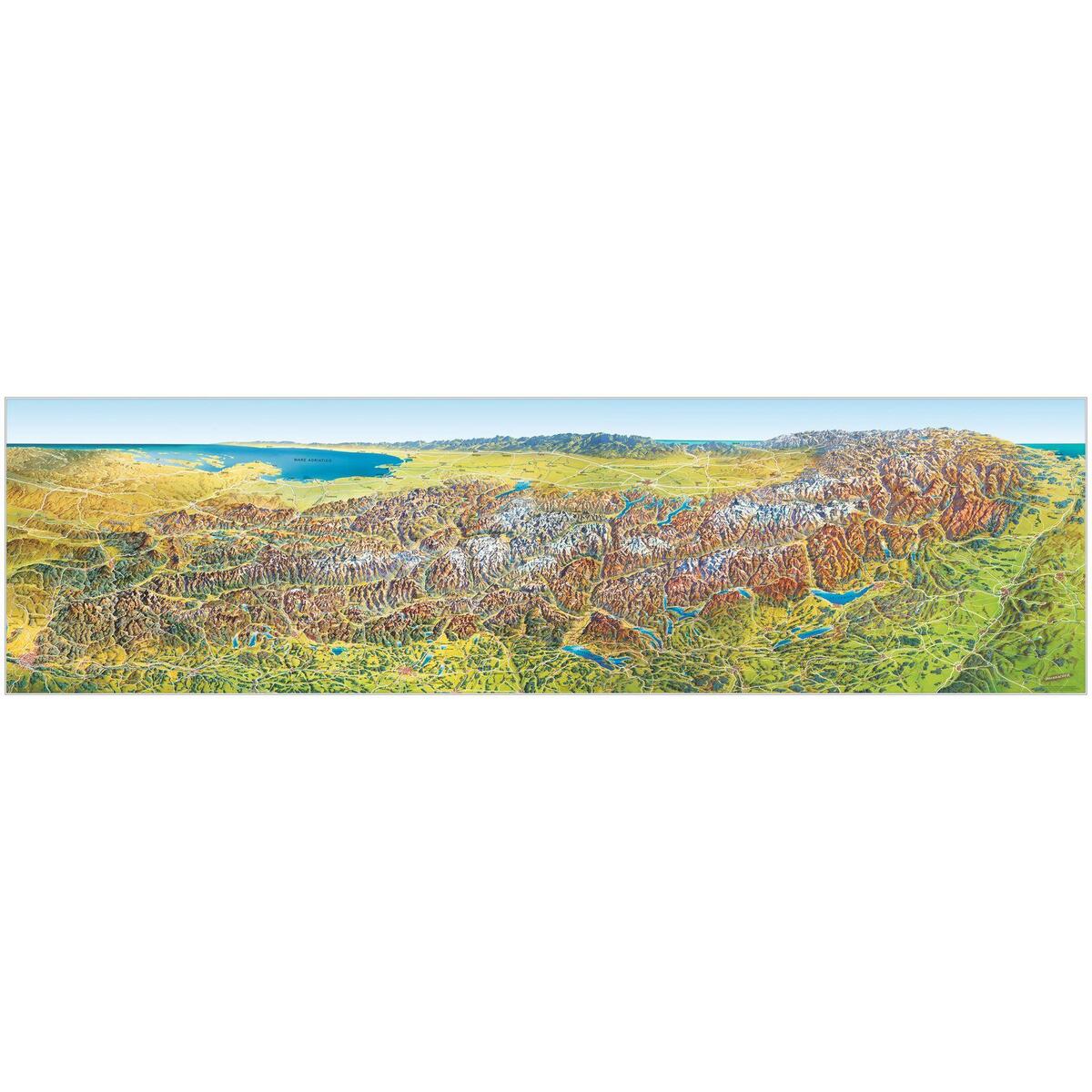 MARCO POLO Das Große Alpen Panorama Sommer, plano in Hülse MARCO POLO Das Große Alpen Panorama Sommer, plano in Hülse von Mairdumont