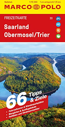 MARCO POLO Freizeitkarte 30 Saarland, Obermosel, Trier 1:115.000 von MAIRDUMONT