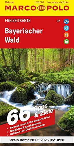 MARCO POLO Freizeitkarte 37 Bayerischer Wald 1:110.000
