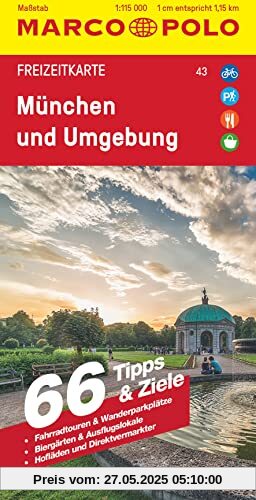 MARCO POLO Freizeitkarte 43 München und Umgebung 1:110.000