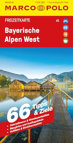 MARCO POLO Freizeitkarte 45 Bayerische Alpen West 1:100.000