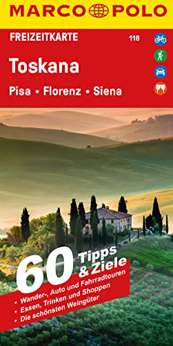 MARCO POLO Freizeitkarte 118 Toskana 1:125.000: Pisa, Florenz, Siena von MAIRDUMONT