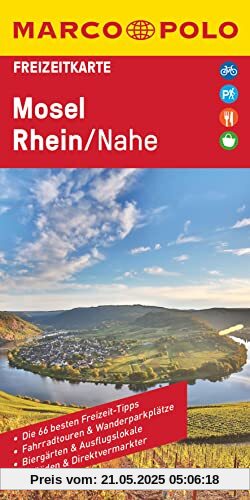 MARCO POLO Freizeitkarte Deutschland Blatt 26 Mosel, Rhein, Nahe: 1:115 000