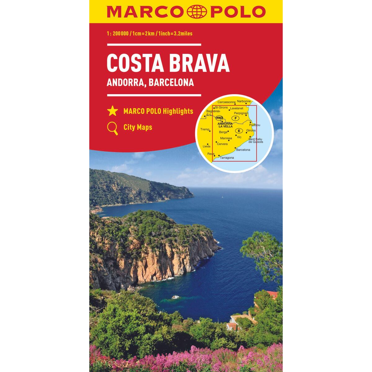 MARCO POLO Karte Costa Brava, Andorra, Barcelona 1:200 000 von Mairdumont