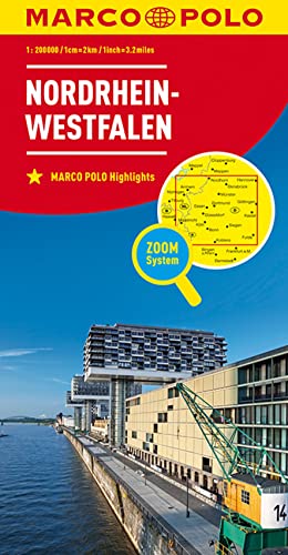 MARCO POLO Regionalkarte Deutschland 05 Nordrhein-Westfalen 1:200.000: Wegenkaart Schaal 1 : 200.000