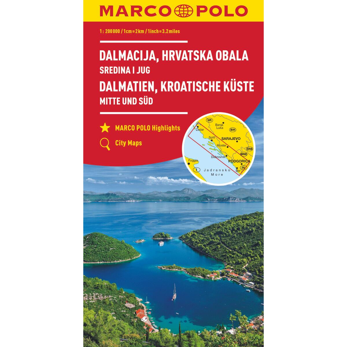 MARCO POLO Karte HR Dalmatien, Kroatische Küste 1: 200 000 MARCO POLO Karte HR Dalmatien, Kroatische Küste 1: 200 000 von Mairdumont