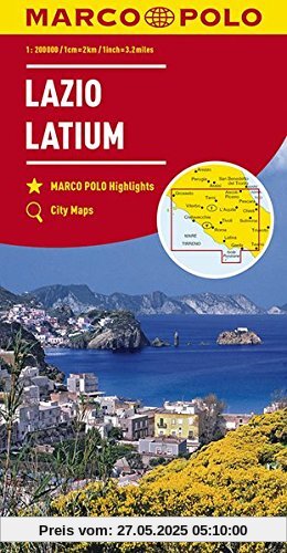MARCO POLO Karten 1:200.000: MARCO POLO Karte Italien Blatt 9 Latium 1:200 000