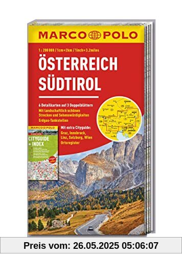 MARCO POLO Kartenset Österreich, Südtirol 1:200 000 (MARCO POLO Karten 1:200.000)
