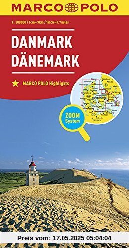 MARCO POLO Länderkarte Dänemark 1:300 000 (MARCO POLO Länderkarten)