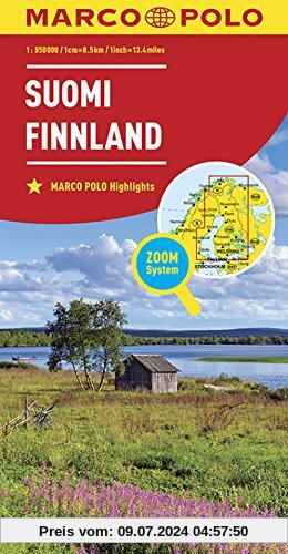 MARCO POLO Länderkarte Finnland 1:850 000 (MARCO POLO Länderkarten)