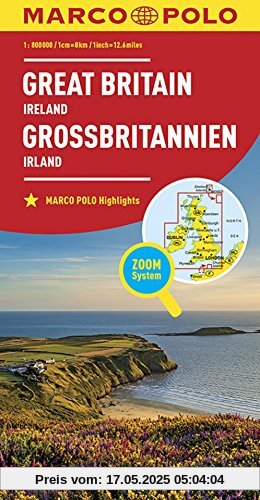 MARCO POLO Länderkarte Großbritannien, Irland 1:800 000 (MARCO POLO Länderkarten)