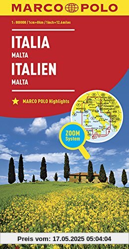 MARCO POLO Länderkarte Italien 1:800 000: Malta (MARCO POLO Länderkarten)