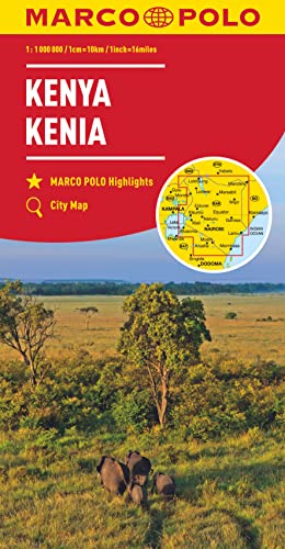 MARCO POLO Kontinentalkarte Kenia 1:1 Mio.: MARCO POLO Highlights, City Maps