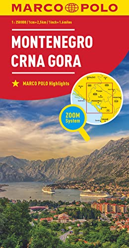 MARCO POLO Länderkarte Montenegro 1:250.000 von MARCO POLO ein Imprint von MAIRDUMONT