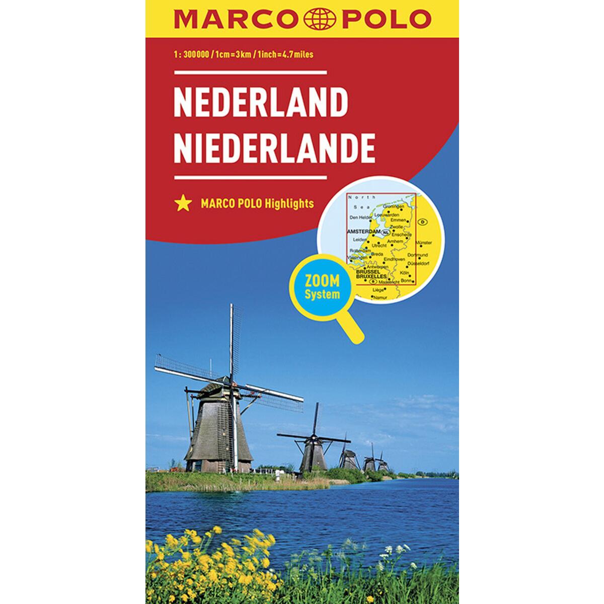 MARCO POLO Länderkarte Niederlande 1:300 000 MARCO POLO Länderkarte Niederlande 1:300 000 von Mairdumont
