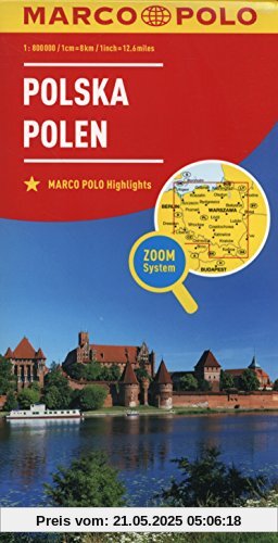 MARCO POLO Länderkarte Polen 1:800 000 (MARCO POLO Länderkarten)