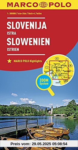 MARCO POLO Länderkarte Slowenien, Istrien 1:300 000 (MARCO POLO Länderkarten)
