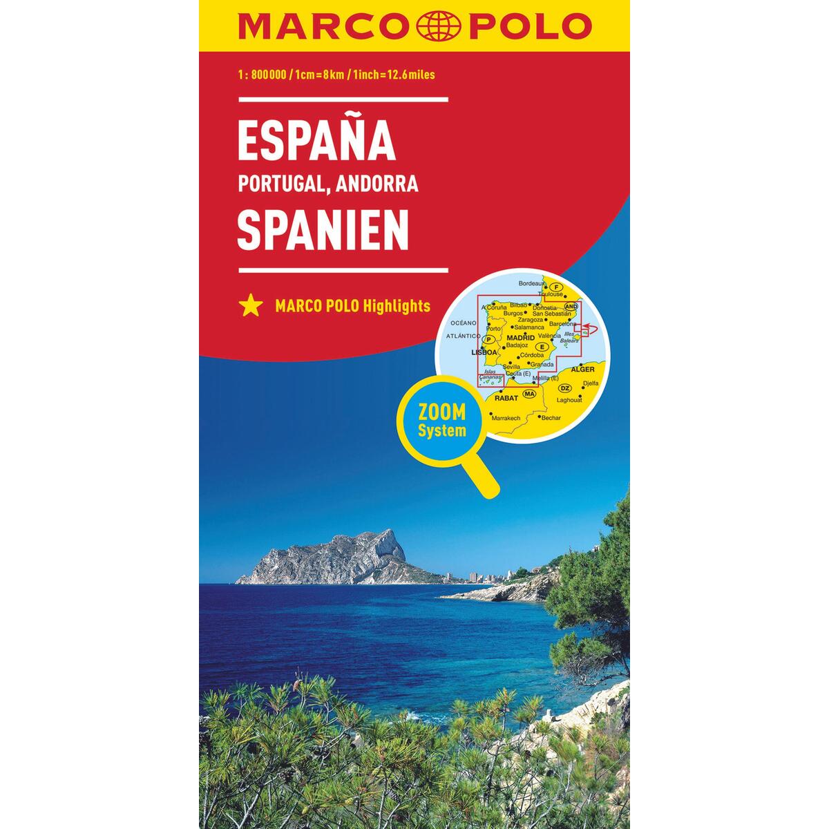 MARCO POLO Länderkarte Spanien, Portugal 1:800.000 von Mairdumont