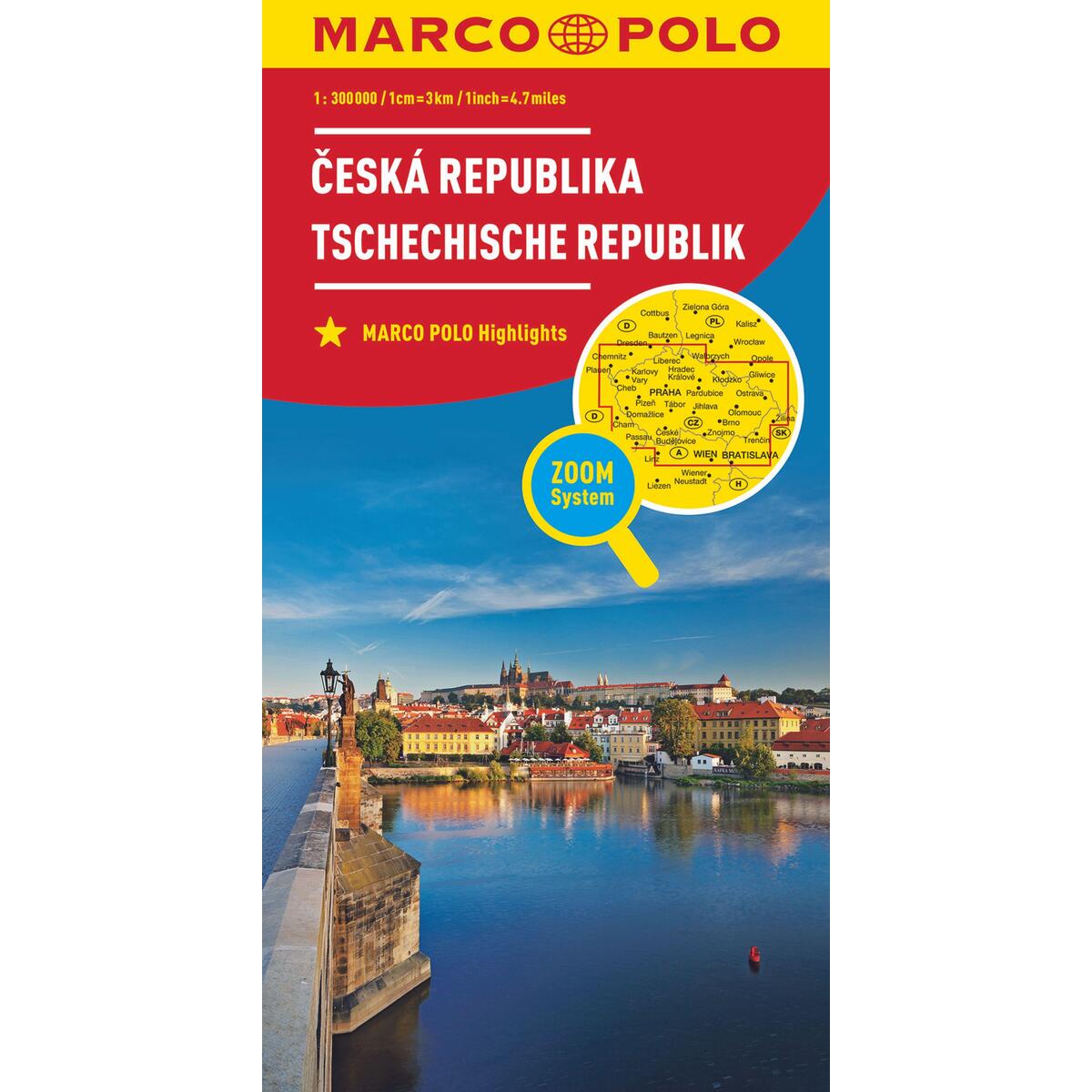 MARCO POLO Länderkarte Tschechische Republik 1:300 000 von Mairdumont