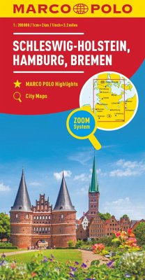 MARCO POLO Regionalkarte Deutschland 01 Schleswig-Holstein 1:200.000 von Mairdumont