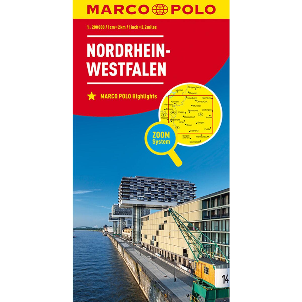 MARCO POLO Regionalkarte Deutschland 05 Nordrhein-Westfalen 1:200.000 von Mairdumont